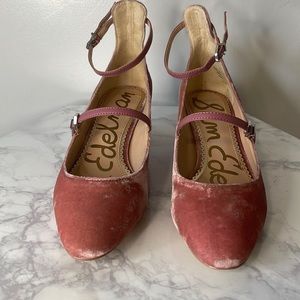 SAM EDELMAN VELVET ROSE FLATS (NWT)